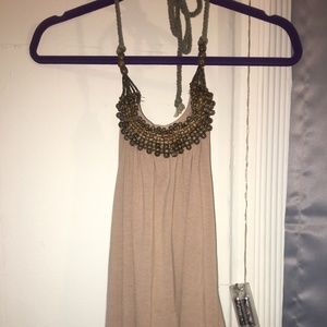 Beaded Halter Top